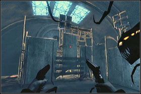 Wysyłamy go do środka, jednocześnie czarnymi dziurami gasząc reflektory - Rozdział III - Tureckie Łaźnie (Turkish Baths), Stacja Ratusz (City Hall) - The Darkness - poradnik do gry