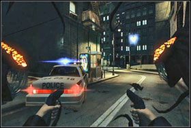 #6 - Po pierwszej rozmowie z Butcherem (rozdział I) wracamy do kuchni, a następnie rozglądamy się po niej w poszukiwaniu prowadzących do schowka drzwi - Materiały bonusowe - cz. 2 | The Darkness - The Darkness - poradnik do gry