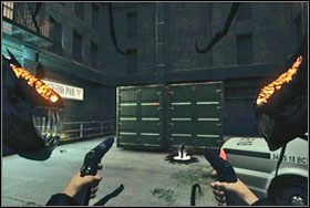 #35 - Po wejściu na drabinę w pobliżu Whitefish Pool, zeskakujemy na stojący nieopodal kontener - Materiały bonusowe - cz. 2 | The Darkness - The Darkness - poradnik do gry