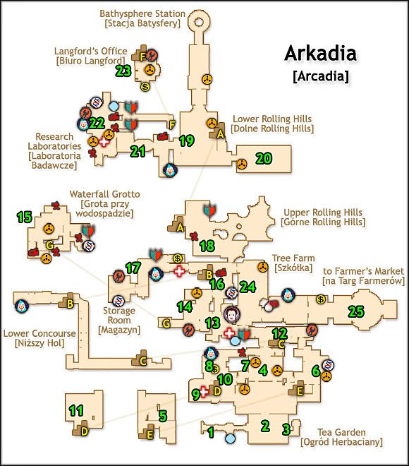 DANE POZIOMU - Arkadia (1) | Solucja BioShock - BioShock - poradnik do gry