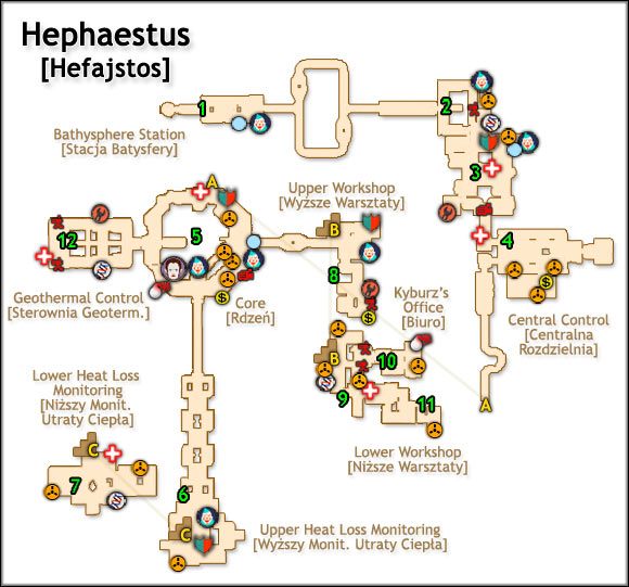 DANE POZIOMU - Hefajstos | Solucja BioShock - BioShock - poradnik do gry