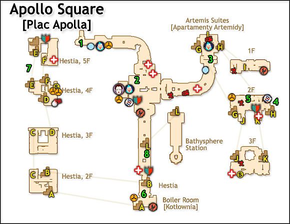 DANE POZIOMU - Plac Apolla (Apollo Square) | Solucja BioShock - BioShock - poradnik do gry