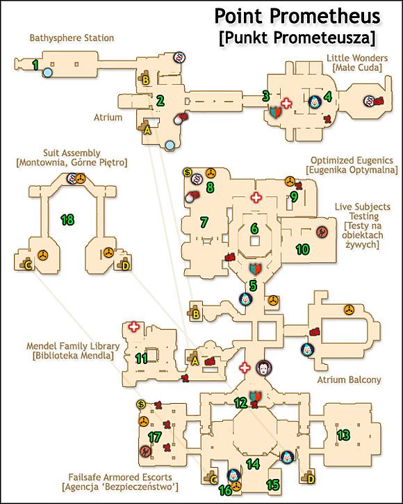 DANE POZIOMU - Punkt Prometeusza (Point Prometheus) | Solucja BioShock - BioShock - poradnik do gry