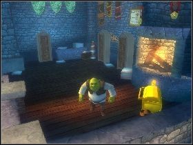 Załatw ich i zacznij niszczyć wszystkie przedmioty na dole - [Solucja] Etap 4 - Stare ruiny | Shrek Trzeci - Shrek Trzeci - poradnik do gry