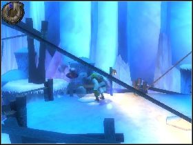 Rusz przed siebie rozprawiając się z gnomami - [Solucja] Etap 9 - Wysoki wysoki szczyt | Shrek Trzeci - Shrek Trzeci - poradnik do gry