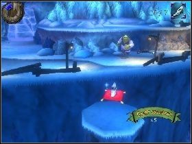 Drugi kubek jest nieopodal zabranego przed chwilą buta [1] - [Solucja] Etap 10 - Lodowe Jezioro | Shrek Trzeci - Shrek Trzeci - poradnik do gry