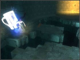 Aby opuścić pomieszczenie musisz skorzystać ze specjalnej umiejętności na rycerzu, który stoi na zewnątrz - [Solucja] Etap 12 - Cele więzienne | Shrek Trzeci - Shrek Trzeci - poradnik do gry