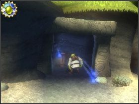 Udaj się do skał z prawej i zacznij po nich iść - [Solucja] Etap 14 - Wzgórza Merlina | Shrek Trzeci - Shrek Trzeci - poradnik do gry