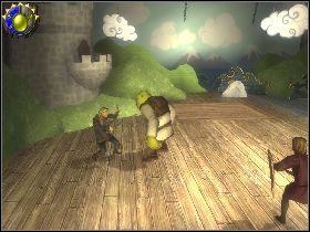 Po uporaniu się z odpowiednią ilością przeciwników, na scenę wkroczy Książe z bajki - [Solucja] Etap 20 - Wielki finał | Shrek Trzeci - Shrek Trzeci - poradnik do gry