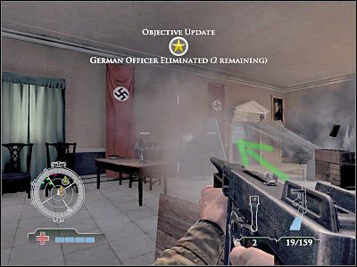 Jeśli są tu jacyś przeciwnicy, to musisz się ich oczywiście pozbyć - Eliminate German officers (cz.2) | Operation Husky w Medal of Honor Airborne - Medal of Honor: Airborne - poradnik do gry