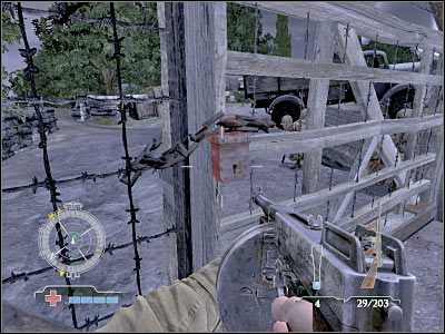 Dopiero teraz przystąpić do właściwej części zadania - Disable Communications Radio | Operation Avalanche w Medal of Honor Airborne - Medal of Honor: Airborne - poradnik do gry