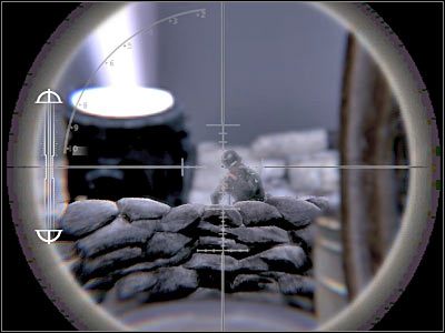 W następnej kolejności spróbuj zbliżyć się do zabezpieczonego CKM-u - Set Signal Fires for P-40 Warhawks | Operation Avalanche | Airborne - Medal of Honor: Airborne - poradnik do gry