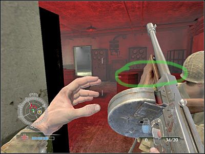 Zbliż się do jedynego przejścia, prowadzącego do kolejnego korytarza - Clear Central Casemate (cz.2) | Operation Neptune w Medal of Honor Airborne - Medal of Honor: Airborne - poradnik do gry