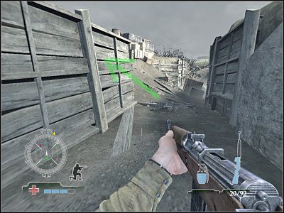 Do pokonania będziesz miał teraz kilka bardzo charakterystycznych kładek - Clear and Secure Pillbox (cz.3) | Operation Neptune w Medal of Honor Airborne - Medal of Honor: Airborne - poradnik do gry