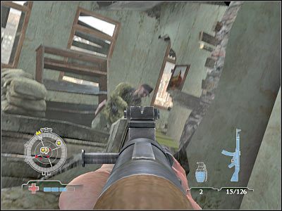 Generalnie nie radziłbym już teraz przesuwać się w stronę drugiego CKM-u, gdyż tym zadaniem zajmiemy się w dalszej części rozgrywki - Collect Gammon Grenades (cz.2) | Operation Market Garden | Airborne - Medal of Honor: Airborne - poradnik do gry