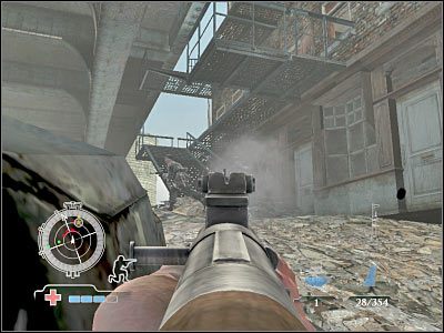 Teraz wypadałoby wreszcie zająć się obsługą MG-42 - Assemble with Airborne at Bridge Surface | Operation Market Garden | Airborne - Medal of Honor: Airborne - poradnik do gry