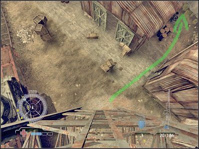 Teraz proponowałbym skryć się wewnątrz magazynu, w którym znajdowali się przeciwnicy - Destroy Tanks on Railcars (cz.3) | Operation Varsity w Medal of Honor Airborne - Medal of Honor: Airborne - poradnik do gry