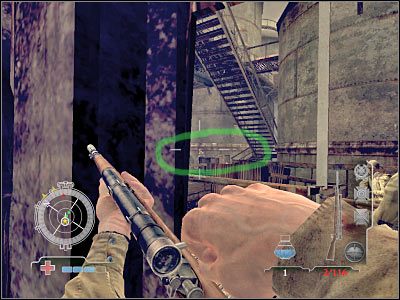 W celu zakończenia tego zadania będziesz musiał podejść do oznaczonego przez grę zaworu - Destroy Pressure Valves (cz.2) | Operation Varsity w Medal of Honor Airborne - Medal of Honor: Airborne - poradnik do gry