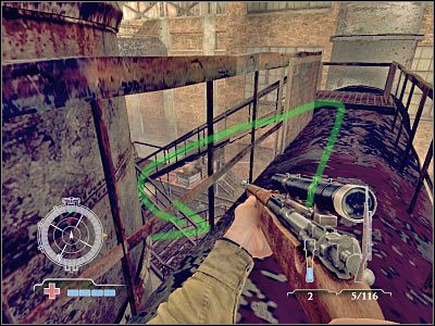 W taki sposób powinno ci się udać zabić wszystkich wrogów - Clear and Secure Entrance to Rail Yard | Operation Varsity | Airborne - Medal of Honor: Airborne - poradnik do gry