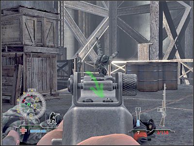 Po zlikwidowaniu wspomnianych wyżej wrogów powinieneś się tam właśnie udać - Disable Ammunition Lift Controls #2 (cz.1) | Operation Der Flakturm | Airborne - Medal of Honor: Airborne - poradnik do gry