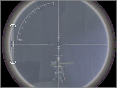 Teraz proponowałbym wybrać przejście znajdujące się po prawej stronie, dzięki czemu będziesz mógł obejść centralną część wieży i zaskoczysz trochę wrogów - Assemble at Main Control Room (cz.1) | Operation Der Flakturm | Airborne - Medal of Honor: Airborne - poradnik do gry