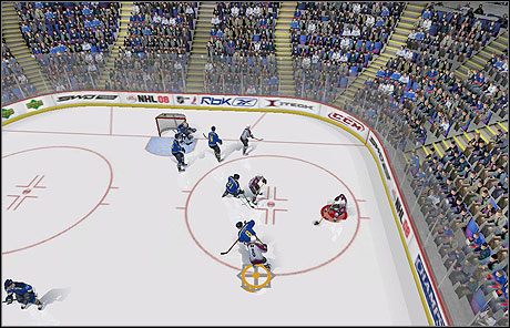 1 - Przykładowa zagrywka | Strzelamy bramki | NHL 08 - NHL 08 - poradnik do gry