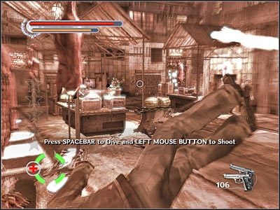 Jedna z większych grup wrogów pojawi się w przedstawionym na screenie miejscu - Hong Kong Marketplace (2) | Rozdział 1 Stranglehold - Stranglehold - poradnik do gry