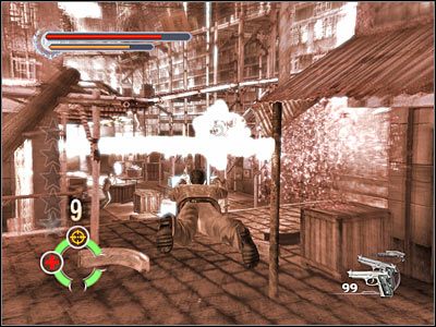 Po rozprawieniu się z pierwszą grupą zacznij strzelać do tych wrogów, którzy pojawią się w oddali - Hong Kong Marketplace (6) | Rozdział 1 Stranglehold - Stranglehold - poradnik do gry