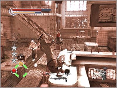 Teraz warto byłoby zbadać jeden z wyżej położonych balkoników - Hong Kong Marketplace (7) | Rozdział 1 Stranglehold - Stranglehold - poradnik do gry