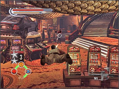 Przeciwników tych najlepiej będzie zaatakować przy schodach - The Mega Restaurant (3) | Rozdział 3 Stranglehold - Stranglehold - poradnik do gry