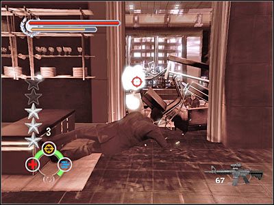 Gdy tylko wskoczysz do nowego pomieszczenia ponownie pojawi się śmigłowiec - Zakarovs Penthouse (5) | Rozdział 4 Stranglehold - Stranglehold - poradnik do gry