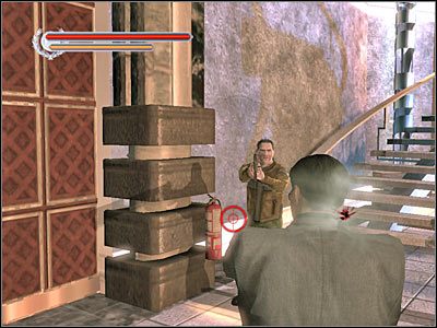 Jeśli w trakcie rozgrywania mini-gry odniosłeś jakieś obrażenia, to spróbuj podnieść jedną z okolicznych apteczek - Zakarovs Penthouse (9) | Rozdział 4 Stranglehold - Stranglehold - poradnik do gry