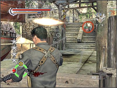 Po drodze na górę powinieneś korzystać z wszelkich oznaczonych przez grę obiektów, tak aby uzyskać więcej punktów za likwidowanie napotykanych przeciwników - Tai O (2) | Rozdział 2 Stranglehold - Stranglehold - poradnik do gry