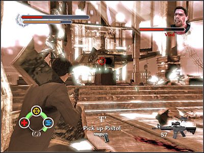 Skieruj się teraz na piętro, korzystając z przedstawionych na screenie schodów - Zakarovs Penthouse (10) | Rozdział 4 Stranglehold - Stranglehold - poradnik do gry