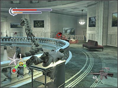 Z balkoniku tego w bardzo łatwy sposób będziesz też mógł dotrzeć do zlokalizowanych w tym pomieszczeniu żurawi - Chicago History Museum (3) | Rozdział 5 Stranglehold - Stranglehold - poradnik do gry