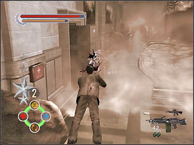 Ostatnia grupa pojawi się przy ukazanych na poniższym screenie drzwiach - Chicago History Museum (9) | Rozdział 5 Stranglehold - Stranglehold - poradnik do gry