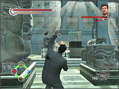 Teraz musisz po prostu wybrać najlepszą broń, zlokalizować swojego przeciwnika i zacząć wykonywać odpowiednie rzuty - Chicago History Museum (11) | Rozdział 5 Stranglehold - Stranglehold - poradnik do gry