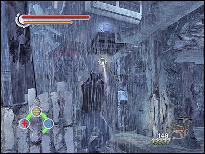 Uważaj na snajpera, który może skrywać się na dachu prawego budynku - Slums of Kowloon (4) | Rozdział 6 Stranglehold - Stranglehold - poradnik do gry