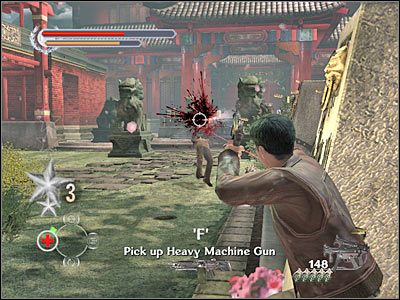 W dalszej fazie tej bitwy powinieneś skierować się do przedstawionego na poniższym screenie lewego budynku - Wongs Estate (2) | Rozdział 7 Stranglehold - Stranglehold - poradnik do gry