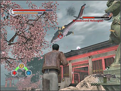 Śmigłowiec najlepiej atakować z wykorzystaniem karabinu maszynowego - Wongs Estate (3) | Rozdział 7 Stranglehold - Stranglehold - poradnik do gry