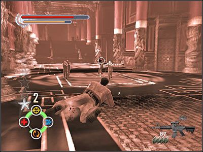 Jeśli chcesz sobie tu nabić nieco wyższy mnożnik, po zabiciu pierwszej grupy od razu podbiegnij do przodu i zabij zmierzających w Twoją stronę wrogów - Wongs Estate (4) | Rozdział 7 Stranglehold - Stranglehold - poradnik do gry