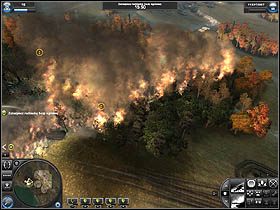 Po zajęciu i ufortyfikowaniu bazy dostaniesz pod swoją komendę uratowane wozy p-lot - Misja 6 - Widząc słonia - Solucja - World in Conflict - poradnik do gry