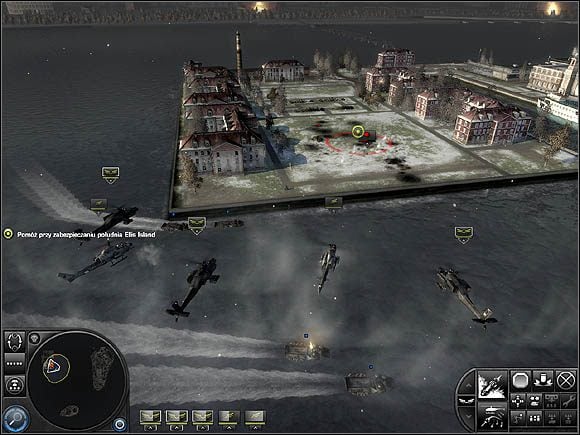Po oczyszczeniu wyspy, skieruj się na Governor's Island w celu unieszkodliwienia stojącej tam ciężkiej artylerii [1] - Misja 10 - Upadek Wolności - Solucja - World in Conflict - poradnik do gry