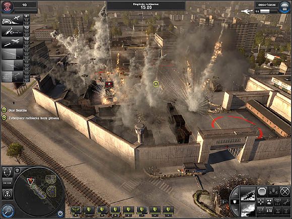Zajmij kompleks i zacznij wznosić fortyfikacje - Misja 14 - Jeszcze jedna walka - Solucja - World in Conflict - poradnik do gry
