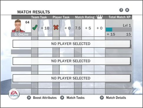 Tabelka wyraźnie rozpisze twoje osiągnięcia - Szatnia | Zostań gwiazdą | FIFA 08 - FIFA 08 - poradnik do gry