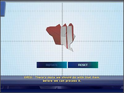 Skorzystaj teraz z komputera laboratoryjnego i wybierz opcję badania bieżników opon (Shoeprints/Tire Treads) - In Your Eyes (5) | Śledztwo 4 | CSI Kryminalne Zagadki Las Vegas - CSI: Kryminalne Zagadki Las Vegas: Niezbite dowody - poradnik do gry