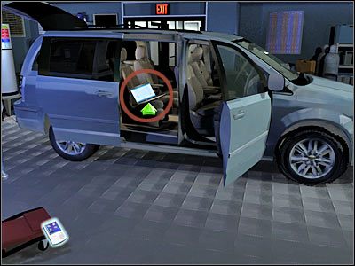 Teraz przesuń kamerę w prawo, tak aby móc obejrzeć przedni fotel pasażera - In Your Eyes (7) | Śledztwo 4 | CSI Kryminalne Zagadki Las Vegas - CSI: Kryminalne Zagadki Las Vegas: Niezbite dowody - poradnik do gry
