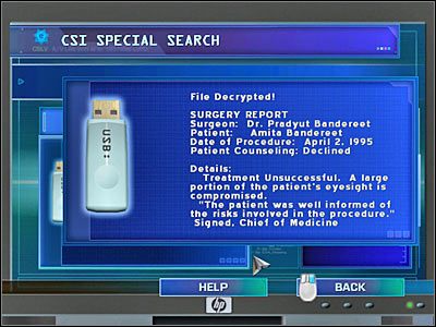 1 - In Your Eyes (9) | Śledztwo 4 | CSI Kryminalne Zagadki Las Vegas - CSI: Kryminalne Zagadki Las Vegas: Niezbite dowody - poradnik do gry