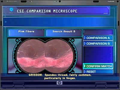 Teraz użyj komputera laboratoryjnego - The Peacemaker (4) | Śledztwo 5 | CSI Kryminalne Zagadki Las Vegas - CSI: Kryminalne Zagadki Las Vegas: Niezbite dowody - poradnik do gry