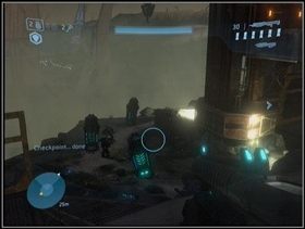 Do wejścia do statku został już dosłownie żabi skok - Floodgate (2) | Opis przejścia | Halo 3 - Halo 3 - poradnik do gry